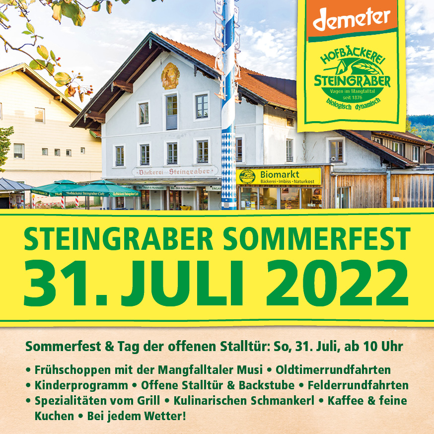 Hofbäckerei Steingraber Sommerfest in Vagen