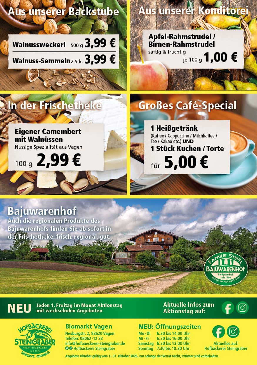 Steingraber Angebot A5 Oktober 20262